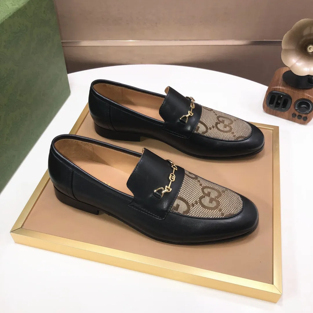 Men's shoes 💰580💰[GUCCI—Gucci] The latest high-end version of Gucci. Official website new model. Available at the same time at counters, the uppers are made of original cowhide imported from Italy/matched with the original special material splicing design concept; "highlight, high-end, grade, extravagance" and exquisite workmanship (original mesh fabric) sole: original factory special outsole size (38-45) (custom-made 45 non-returnable)